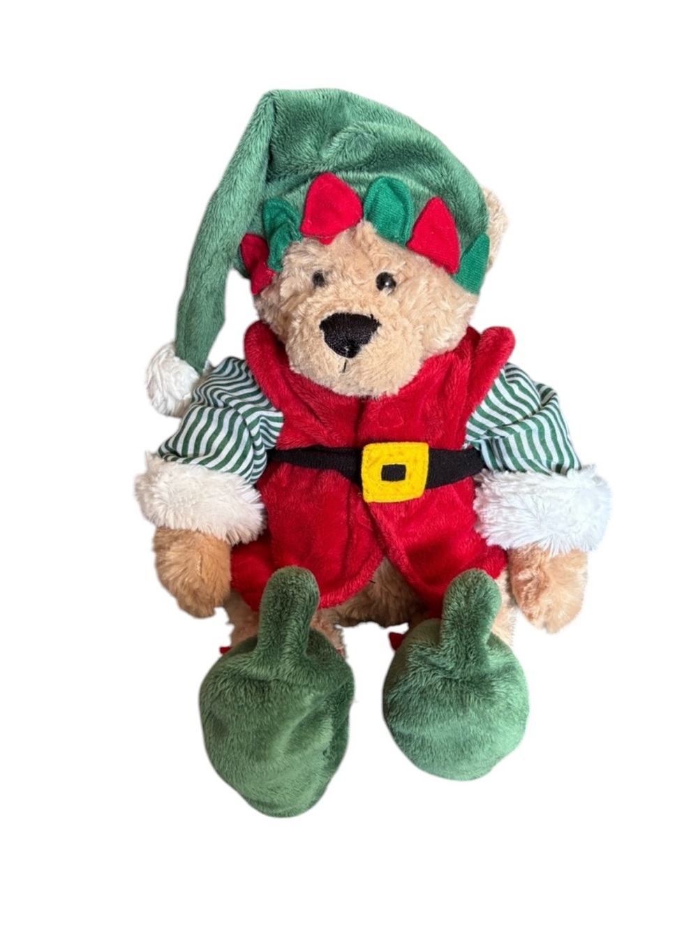 🎄 VINTAGE Ganz "Elf Bear" Christmas Plush - HX10806 Teddy Bear